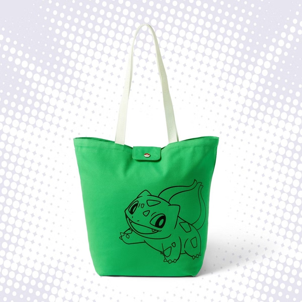 Pokemon x Target Bulbasaur All-in Tote Bag Green Reusable Canvas Handbag NWT